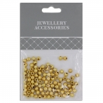 Spacer Beads 4mm Gold Plate Pack 100